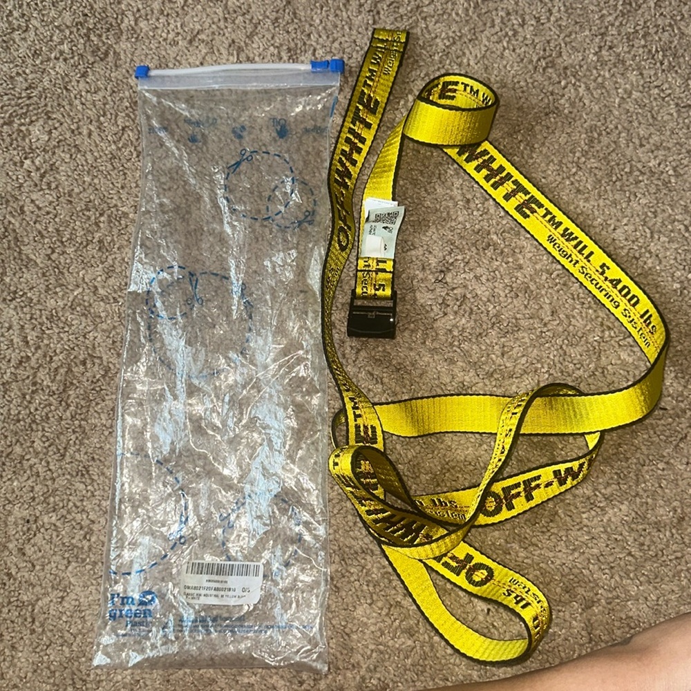 Off white Classic Industrial Belt
